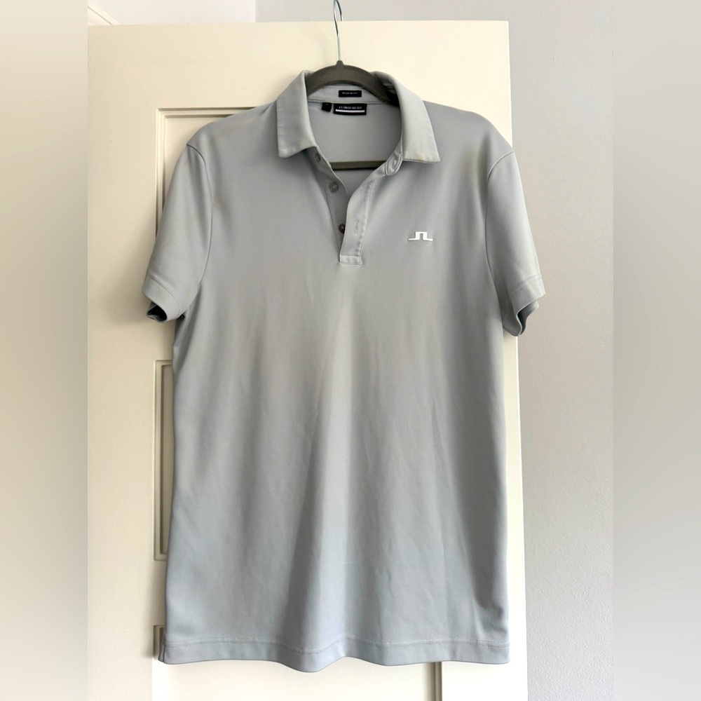 J.Lindeberg Gray Polo Golf Shirt